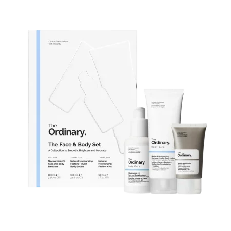 مجموعة الوجه والجسم من the ordinary <br> <span class='text-color-warm'>سيتوفر قريباً</span>
