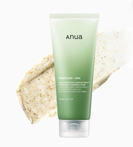 رغوة تنظيف ANUA Heartleaf + BHA