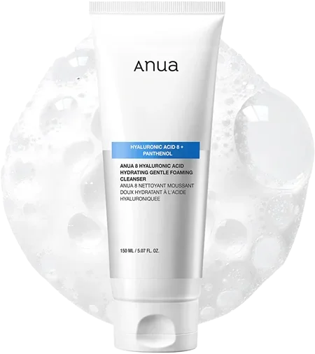 رغوة تنظيف مرطبة ANUA 8 Hyaluronic Acid + Panthenol
