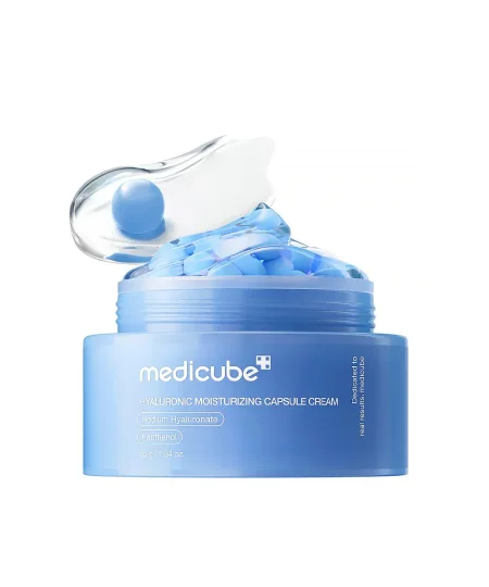 كريم ميديكوب المرطّب بكبسولات حمض الهيالورونيك  Medicube Hyaluronic Moisturizing Capsule Cream
