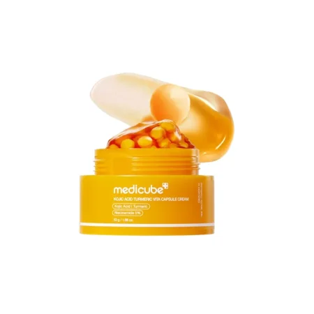 كريم ميديكوب بكبسولات الكوجيك أسيد والكركم والنياسيناميد Medicube Kojic Acid Turmeric Vita Capsule Cream