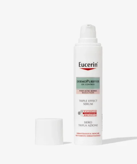 سيروم ثلاثي التأثير – Eucerin DermoPurifyer <br> <span class='text-color-warm'>سيتوفر قريباً</span>