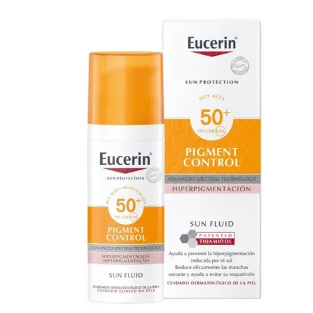 واقي شمس للبشرة مع التحكم في التصبغات – Eucerin Pigment Control Sun Fluid SPF 50+