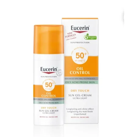 واقي شمس جل كريم للبشرة الدهنية والمعرضة لحب الشباب – Eucerin Oil Control SPF 50+