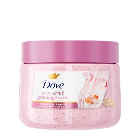 مقشر الجسم من دوف (Dove Body Scrub) – ملح الهيمالايا وزيت الورد
