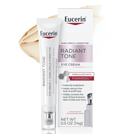 كريم Eucerin Radiant Tone Eye Cream المصمم لتصحيح الهالات السوداء.