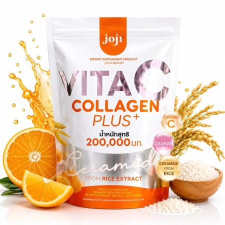 كولاجين فيتا سي بلس بالسيراميد من مستخلص الأرز Joji Vita C Collagen Plus Ceramide From Rice Extract