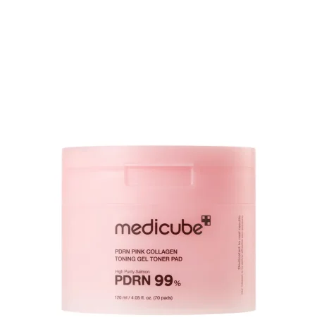 بادات تونر جل ميديكوب الوردية بالكولاجين و PDRN Medicube PDRN Pink Collagen Toning Gel Toner Pad