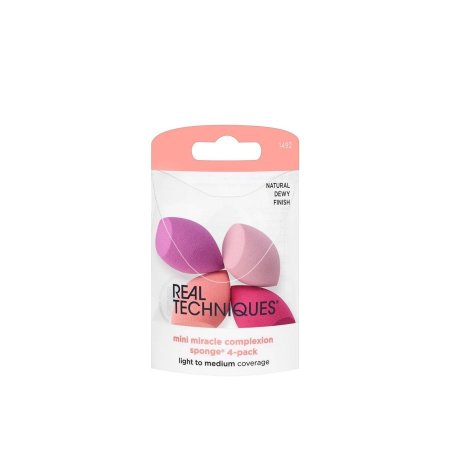 مجموعة إسفنجات ريل تكنيكس ميني ميراكل – 4 قطع (Real Techniques Mini Miracle Complexion Sponge 4-Pack)