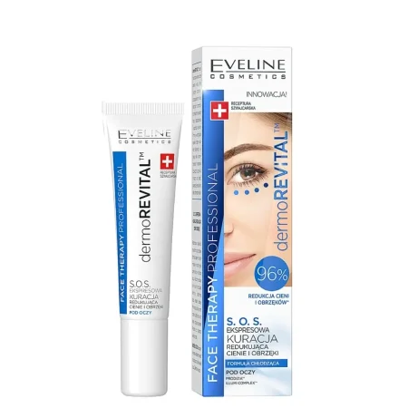 كريم ديرمو ريفايتال S.O.S للهالات والانتفاخ تحت العين – Eveline Dermo Revital Face Therapy Professional
