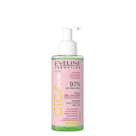جل-زيت تنظيف وتهدئة البشرة سيكا سكين – Eveline CICA Skin Soothing Face Cleansing Gel-Oil