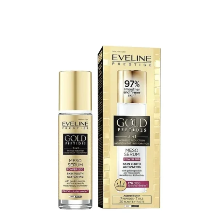 سيروم الميزو بالذهب والببتيدات 3 في 1 – Eveline Prestige Gold Peptides Meso Serum Power 200