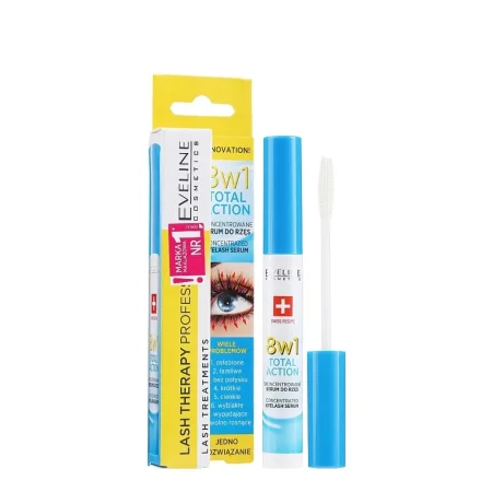 سيروم الرموش 8 في 1 – Eveline Lash Therapy Professional Total Action Concentrated Eyelash Serum