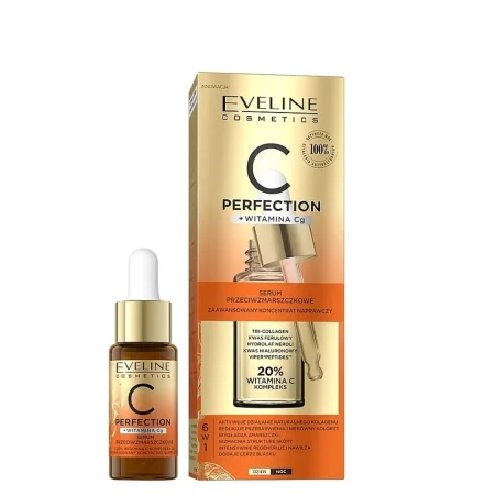 سيروم C Perfection بفيتامين C بتركيز 20% – Eveline C Perfection + Vitamin Cg Anti-Wrinkle Serum