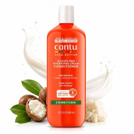 بلسم كانتو بزبدة الشيا المرطب الخالي من الكبريتات (Cantu Shea Butter Sulfate-Free Hydrating Cream Conditioner)