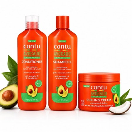 مجموعة كانتو بالأفوكادو للعناية بالشعر (Cantu Avocado Hydrating Hair Care Set)