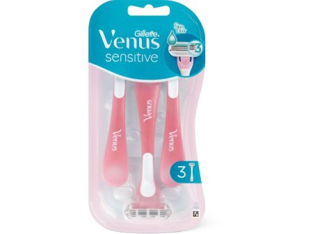 جيليت فينوس سِنستيف شفرات حلاقة نسائية – Gillette Venus Sensitive – 3 قطع
