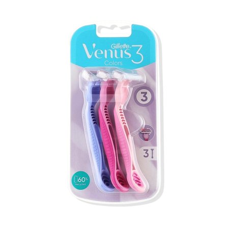 جيليت فينوس 3 كولورز شفرات حلاقة نسائية – Gillette Venus 3 Colors Disposable Razors – 3 قطع