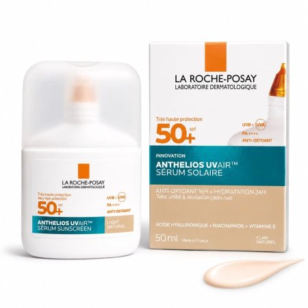 لاروش بوزيه أنثيليوس UVAIR سيروم واقي شمس ملون SPF 50+ – Light Natural – 50 مل