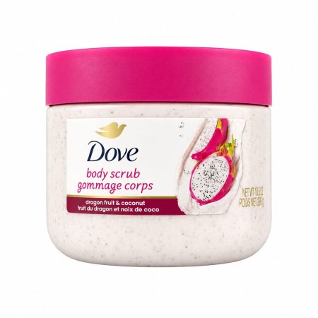 دوف مقشر الجسم بفاكهة التنين وجوز الهند – Dove Body Scrub Dragon Fruit & Coconut (425 جم)