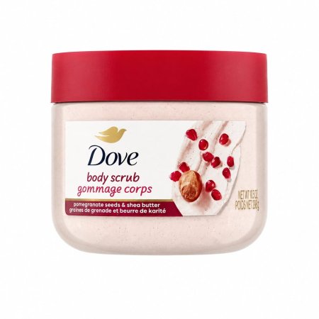 دوف مقشر الجسم بالرمان وزبدة الشيا – Dove Body Scrub Pomegranate Seeds & Shea Butter (425 جم)