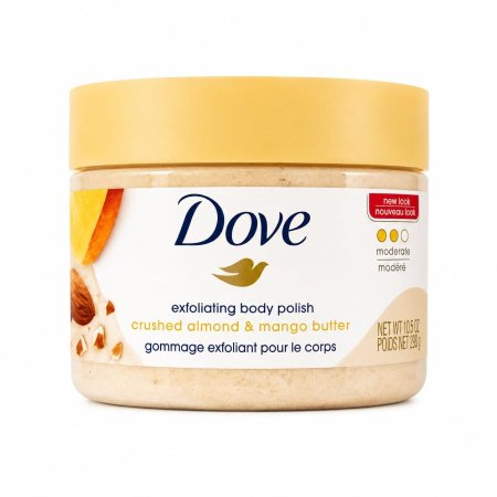 دوف مقشر الجسم باللوز المجروش وزبدة المانجو – Dove Exfoliating Body Polish Crushed Almond & Mango Butter (298 جم)