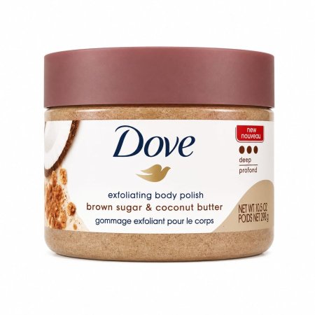 دوف مقشر الجسم بالسكر البني وزبدة جوز الهند – Dove Exfoliating Body Polish Brown Sugar & Coconut Butter (298 جم)