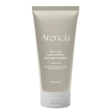 غسول أرينسيا الأرز + LHA للتحكم بالمسام – Arencia Rice + LHA Pore Control Rice Cake Cleanser