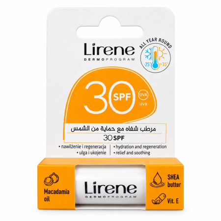 مرطب شفاه ليرين للحماية من الشمس SPF 30 – Lirene Protective Lip Balm SPF 30