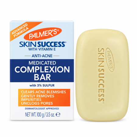 صابونة بالمرز سكين سكسس لعلاج البشرة المعرضة لحب الشباب بالكبريت 3٪ Palmer’s Skin Success Anti-Acne Medicated Complexion Bar with 3% Sulfur