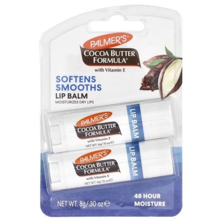 مرطب شفاه بالمرز بزبدة الكاكاو وفيتامين E عبوتان Palmer’s Cocoa Butter Formula Lip Balm with Vitamin E 2 Pack