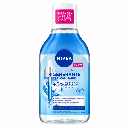 ماء ميسيلار نيفيا المجدد للبشرة مع 5% سيروم والبانثينول والسكوالان NIVEA Regenerating Micellar Water + 5% Serum with Panthenol & Squalane