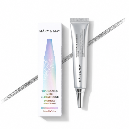 كريم العين بحمض الترانيكساميك والجلوتاثيون ماري آند ماي – MARY & MAY Tranexamic Acid + Glutathione Eye Cream