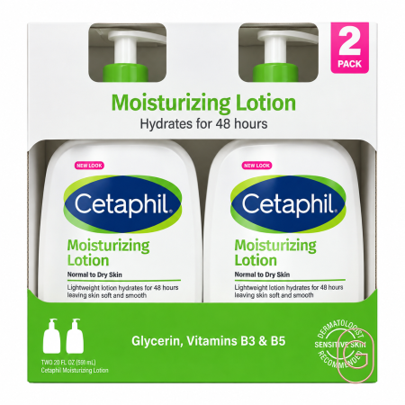 سيتافيل لوشن مرطب عبوتين – Cetaphil Moisturizing Lotion 2 Pack