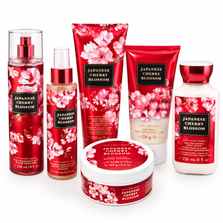 Bath & Body Works Japanese Cherry Blossom – مجموعة جابانيز تشيري بلوسوم الأصلية