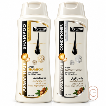 مجموعة شامبو وبلسم تو مي بزيت الأرجان To-me Cosmetics Argan Shampoo & Conditioner