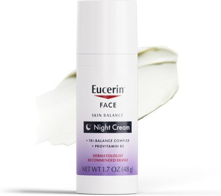 يوسيرين سكين بالانس كريم ليلي للوجه – 48 جم Eucerin Skin Balance Night Cream – 48g