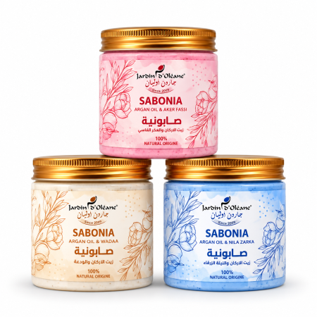 جاردن أوليان صابونية الجسم بزيت الأركان – 3 أنواع Jardin d’Oléane Sabonia Argan Oil – 3 Variants