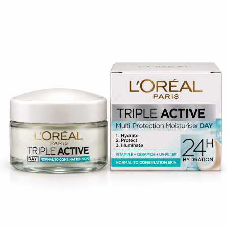 لوريال باريس تريبل أكتيف كريم نهاري للبشرة العادية والمختلطة L’Oréal Paris Triple Active Day Moisturiser