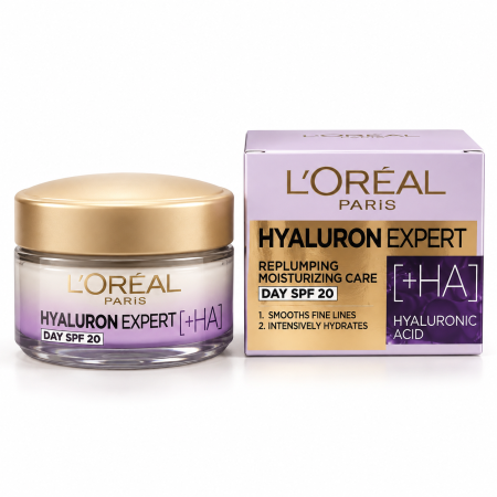 لوريال باريس هيالورون إكسبرت كريم نهاري بحمض الهيالورونيك SPF 20 L’Oréal Paris Hyaluron Expert Replumping Day Cream SPF 20