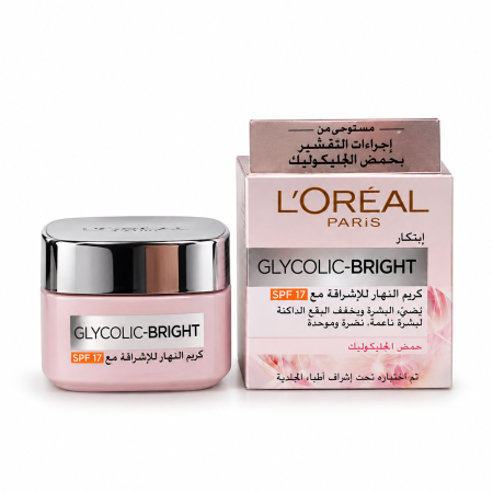 لوريال باريس جليكوليك برايت كريم نهاري للإشراقة SPF 17 L’Oréal Paris Glycolic-Bright Day Cream SPF 17