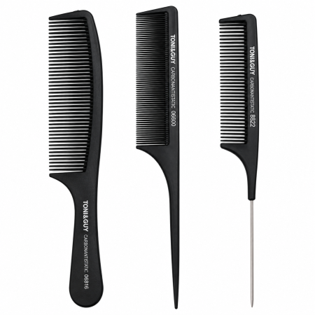 توني آند جاي طقم أمشاط كربون  – 3 قطع TONI&GUY Carbon Antistatic Comb Set – 3 Pieces