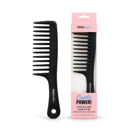 برو هير بلس مشط عريض للشعر الكيرلي وفك التشابك PROHAIR+ Curls Power Wide-Tooth Comb