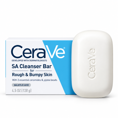 صابونة سيرافي SA بحمض الساليسيليك للبشرة الخشنة والحبيبات 128غ – CeraVe SA Cleanser Bar