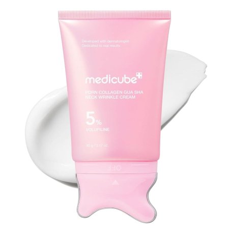 ميديكوب كريم الرقبة بالكولاجين وPDRN مع أداة غوا شا 90غ – medicube PDRN Collagen Gua Sha Neck Wrinkle Cream