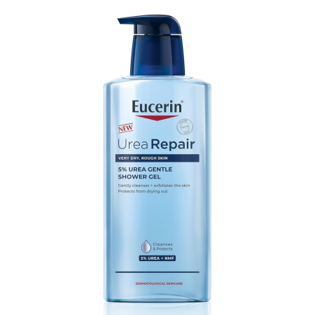 جل استحمام يوسيرين يوريا ريبير 5% للبشرة شديدة الجفاف والخشونة 400 مل – Eucerin UreaRepair 5% Urea Gentle Shower Gel