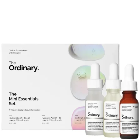 مجموعة ذا أورديناري ميني إسينشالز 3 سيرومات بحجم صغير – The Ordinary The Mini Essentials Set <br> <span class='text-color-warm'>سيتوفر قريباً</span>