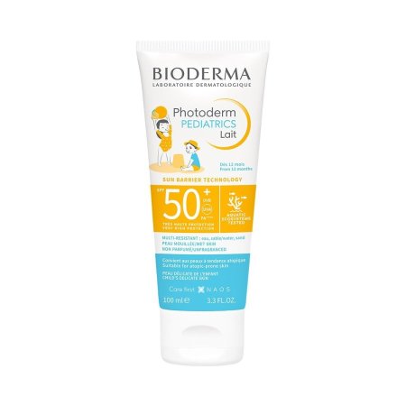 بيوديرما فوتوديرم بيدياتريكس حليب واقي شمس للأطفال SPF 50+ – Bioderma Photoderm Pediatrics Lait SPF 50+ – 100 ml
