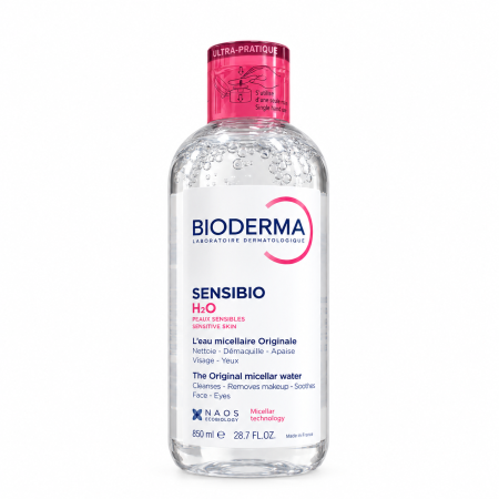 بيوديرما سينسيبيو H2O ماء ميسيلار للبشرة الحساسة – Bioderma Sensibio H2O Micellar Water – 850 ml