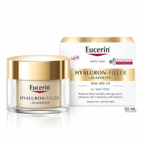 يوسرين هيالورون فيلر + إيلاستيستي كريم نهاري SPF 15 – Eucerin Hyaluron-Filler + Elasticity Day SPF 15 – 50 ml